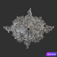 Ceiling Rosette 3D Model Vray