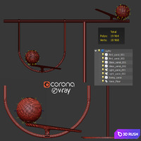 Yanzi Floor 3D Model Vray, Corona