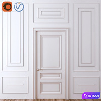 Decorative molding_03 3D Model Vray, Corona