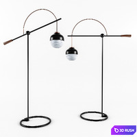 KIMU floor lamp 3D Model Vray