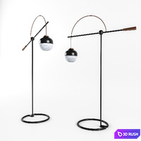 KIMU floor lamp 3D Model Vray