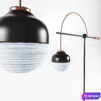 KIMU floor lamp 3D Model Vray