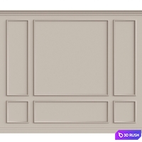 Wall molding 3D Model Vray, Corona