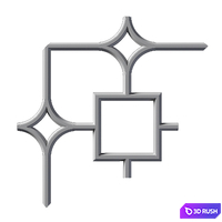 Gypsum stucco 3D Model Corona