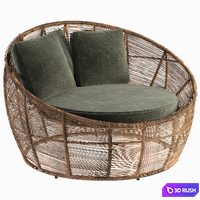 Garden Armchair 3D Model Vray
