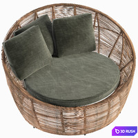 Garden Armchair 3D Model Vray