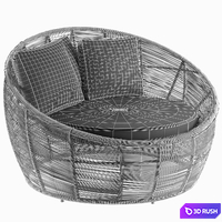 Garden Armchair 3D Model Vray