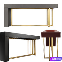 Meridiani Quincy Console table 3D Model Corona