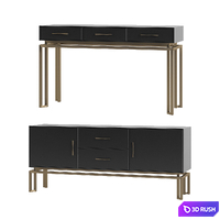 Chest and console Oro Tosconova 3D Model Vray, Corona