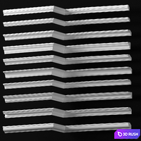 Collection of Cornices - Dikart p.1 3D Model Vray