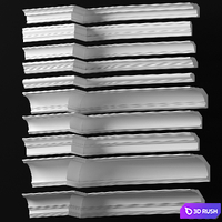 Collection of Cornices - Dikart p.10 3D Model Vray