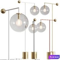 Bonaldo Bardot Floor Lamps 3D Model Vray, Corona