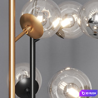 Metal Lux Global H 170 Floor Lamps 3D Model Vray, Corona