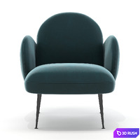 Bonnie armchair 3D Model Corona