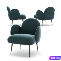 Bonnie armchair 3D Model Corona