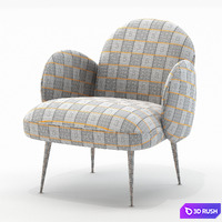 Bonnie armchair 3D Model Corona
