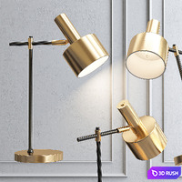 Table lamp Margarita Brass Table Lamp 3D Model Vray