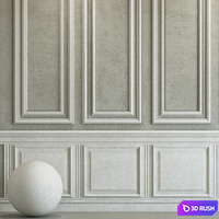 Decorative plaster with molding 107 3D Model Vray, Corona