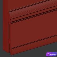 Wall molding 3D Model Vray, Corona