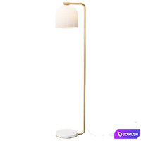 Floor lamp with glass shade Chivasso Lampatron 3D Model Vray, Corona