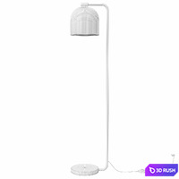 Floor lamp with glass shade Chivasso Lampatron 3D Model Vray, Corona