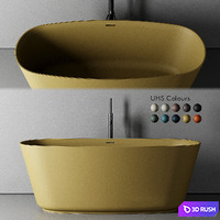 Inbani Vesta Bathtub 3D Model Vray, Corona