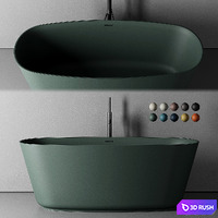 Inbani Vesta Bathtub 3D Model Vray, Corona