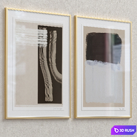 Framed Print P-363 3D Model Vray, Corona