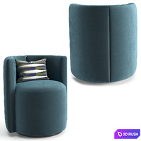 Fendi Casa LouLou armchair 3D Model Vray, Corona