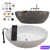 byCOCOON bathtub set 4 3D Model Vray, Corona