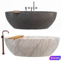 byCOCOON bathtub set 4 3D Model Vray, Corona