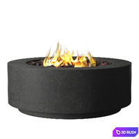 SALENTO ROUND FIRE TABLE 3D Model Vray, Corona