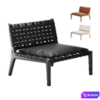 Zara Home By Vincent Van Duysen Lounge Chair 01 3D Model Corona
