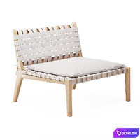 Zara Home By Vincent Van Duysen Lounge Chair 01 3D Model Corona