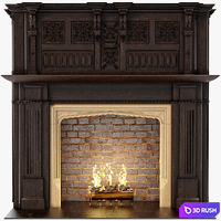 Chimneypieces Renaissance Stock No 11453 3D Model Vray