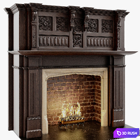 Chimneypieces Renaissance Stock No 11453 3D Model Vray