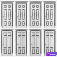 Classic interior doors 05 3D Model Vray