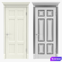 Classic interior doors 05 3D Model Vray