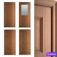 Massivstyle Interier Classic Door 01 3D Model Vray