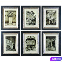 Paris Scene Framed 3D Model Vray