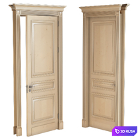 Hight Classic Door 3D Model Vray