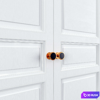 Set of classic doors 3D Model Corona