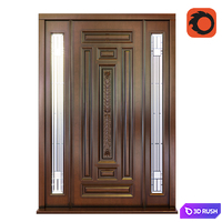 DB-095T 2SL CST Mahogany with Dark Mahogany Finish 3D Model Corona