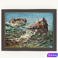 Set of sea landscapes 3D Model Corona