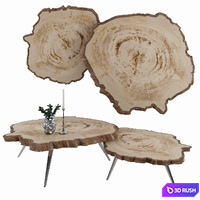 A set of tables of slabs 3. 3D Model Vray