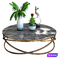 Coffee tables Decorative sets_3 3D Model Vray
