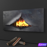 Omegafocus fireplace, Focus 3D Model