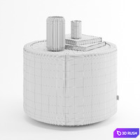 Enjoy table pouf 3D Model Corona