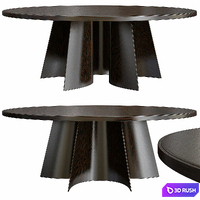 Poliform Kensington Round Table 3D Model Vray