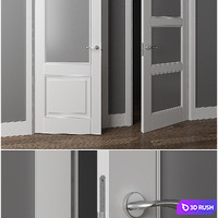 Doors Union Riviera 103v and 126v 3D Model Vray, Corona